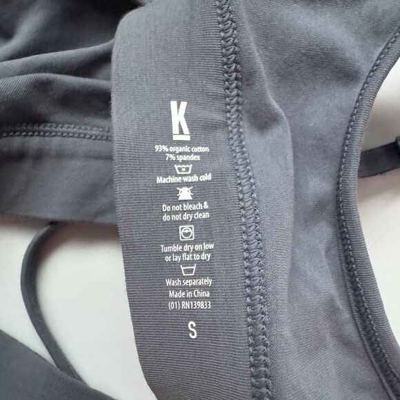 KOTN Organic Cotton Navy Blue Gray Comfort Bralette Women’s Size Small - Picture 5 of 5